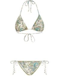 Etro - Neckholder-Bikini mit Paisley-Print - Lyst