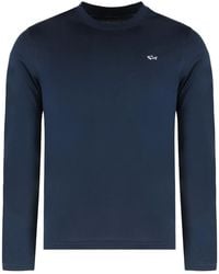 Paul & Shark - Embroidered Long-Sleeve T-Shirt - Lyst