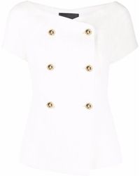 Philipp Plein - Double-Breasted Short-Sleeve Blazer - Lyst