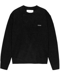 New Amsterdam - Logo-Embroidered Ribbed-Knit Sweater - Lyst