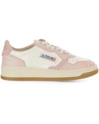 Autry - Medalist Croc-Effect Sneakers - Lyst