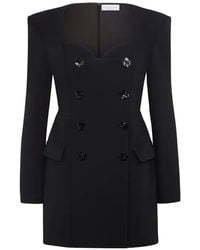 Violante Nessi - Botero Double-Breasted Heart-Neckline Mini Dress - Lyst