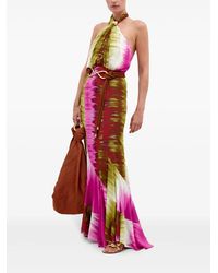 Silvia Tcherassi Torgiano Knot-Detailed Gown in Blue | Lyst