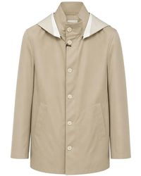Tombolini - Hooded Button-Up Coat - Lyst