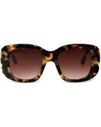 Thierry Lasry - Tortoiseshell Rectangle-Frame Sunglasses - Lyst