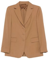 Max Mara - Blazer Met Enkele Rij Knopen - Lyst