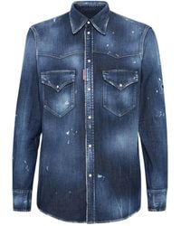 DSquared² - Jeanshemd Im Western-Look - Lyst