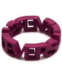 Versace Ring Met Logo - Roze