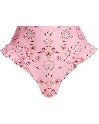 Agua Bendita - Jengibre Playa Ruffled Bikini Bottoms - Lyst