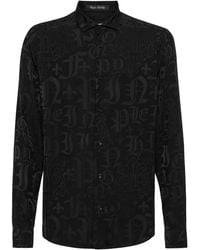 Philipp Plein - Gothic Plein-Print Shirt - Lyst