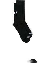 Represent - Intarsia-Knit Logo-Print Socks - Lyst