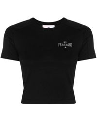 Chiara Ferragni - Eyelike-motif Cropped T-shirt - Lyst