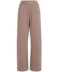 Brunello Cucinelli - Cotton Trousers - Lyst