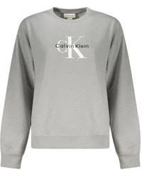 Calvin Klein - Pullover Mit Logo-Print - Lyst