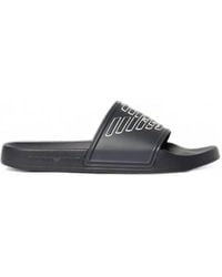 Emporio Armani - Logo-Embossed Slides - Lyst