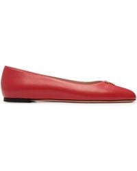 Bally - Heart-Plaque Ballerina Shoes - Lyst