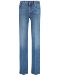 Gucci - Logo-Patch Flared Trousers - Lyst