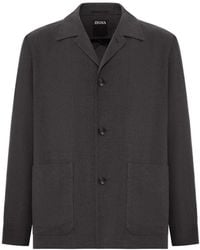 ZEGNA - Linen Patch-Pocket Jacket - Lyst