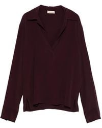 Blanca Vita - V-Neck Long-Sleeve Top - Lyst
