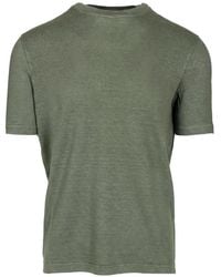 Al Duca d'Aosta - Slim-Fit Linen-Blend T-Shirt - Lyst