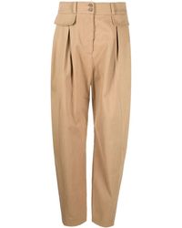 Alberta Ferretti - High-Waisted Tapered Trousers - Lyst