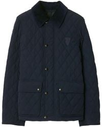 Burberry - Plumífero Con Botones - Lyst