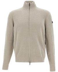 Rrd - Chenille Zip-Up Sweater - Lyst