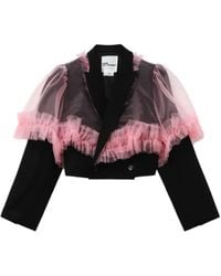 Noir Kei Ninomiya - Jacke mit Rüschen - Lyst