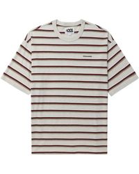 Chocoolate - Logo-print Striped Cotton Shirt - Lyst