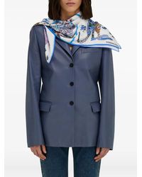 Ferragamo - Animal-Print Silk Scarf - Lyst