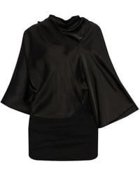 Rick Owens - Cylinder Satin Blouse - Lyst