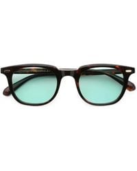 Gast - Riva Tortoise-Shell Square-Frame Sunglasses - Lyst