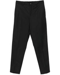 Moncler - Gerade Hose Mit Logo-Patch - Lyst