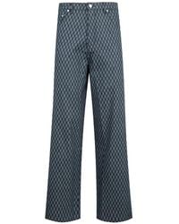 Pleasures - Formula Checked Baggy-Fit Jeans - Lyst
