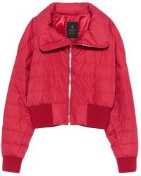Moncler - Jas Met Geborduurd Logo En Hoge Kraag - Lyst