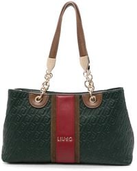 Liu Jo - Monogram-Embossed Panelled Tote Bag - Lyst