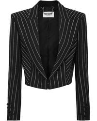 Philipp Plein - Cady Crystal-Embellished Cropped Blazer - Lyst
