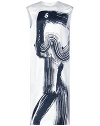 FFORME - Dani Midikleid Mit Grafischem Print - Lyst