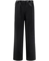Tonywack - Drawstring-Waist Satin Trousers - Lyst