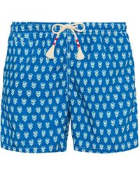 Mc2 Saint Barth - Caprese Badeshorts Mit Print - Lyst