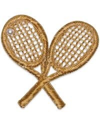 Thom Browne - Tennis-Racket Brooch - Lyst