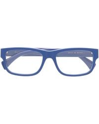 Gucci - Rectangular-Frame Logo Glasses - Lyst