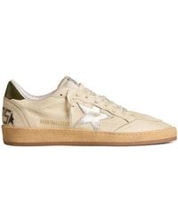 Golden Goose - Ball Star With-Tone Leather Star And Leather Heel Tab Sneakers - Lyst