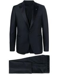 Tagliatore - Satin-Trim Three-Piece Tuxedo Suit - Lyst