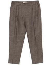 Briglia 1949 - Portobello Check Pleated Trousers - Lyst