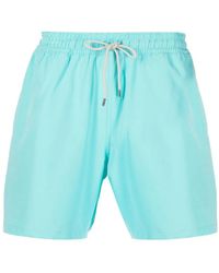 Polo Ralph Lauren - Logo-Patch Drawstring Swim Shorts - Lyst