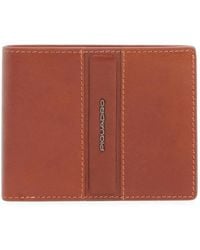 Piquadro - Logo-Plaque Bi-Fold Wallet - Lyst