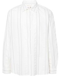 mfpen - Generous Striped Cotton Shirt - Lyst