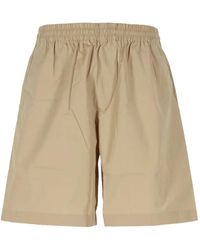 A.P.C. - Elasticated-Waist Shorts - Lyst