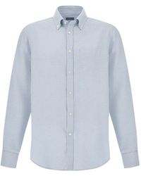 Paul & Shark - Check-Pattern Button-Down Shirt - Lyst